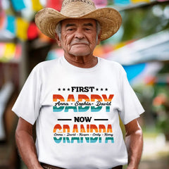 T-shirt personnalisé pour grand-père - Cadeau fête des pères / Cadeau pour la famille