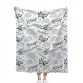 Livraison gratuite✈️Couverture d'avion personnalisée avec nom personnalisé, cadeau pour bébé