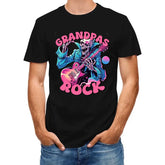 Rock Dad , Funny Skeleton Dad,Trendy Father's Day T-Shirt