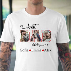 Chemise photo personnalisée meilleur papa