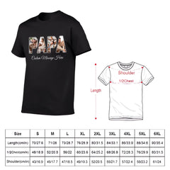 Chemise de titre photo PAPA personnalisée