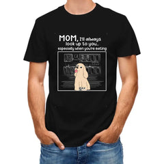 T-shirt unisexe personnalisé personnalisé pour chien - Nous vous admirerons toujours