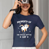Chats pourris gâtés - T-shirt personnalisé personnalisé pour chat - Cadeau pour les propriétaires d’animaux de compagnie, les amoureux des animaux de compagnie