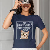 T-shirt photo personnalisé-chien chat continue de vous regarder