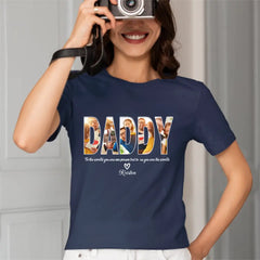 Chemise personnalisée avec nom de photo DADDY