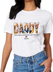 Chemise personnalisée avec nom de photo DADDY