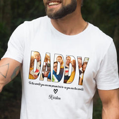 Chemise personnalisée avec nom de photo DADDY