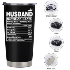 Tasse de voiture personnalisée, cadeaux commémoratifs pour mari ou femme