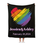 Personalized Blanket, Customized Anniversary Gifts For Couples