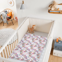 Livraison gratuite✈️Couverture personnalisée pour bébé de pépinière de fleurs sauvages