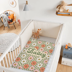 Livraison gratuite✈️Personnalisé nouveau style rétro fleur dans une couverture de style rustique vintage avec nom