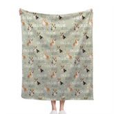 Name Customized Children's Blankets, Dog Breeds
