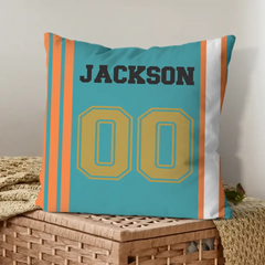 Team Spirit - Personalized Football Pillowcase Are Customizable With Names And Numbers - Perfect Fan Gift!