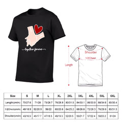 Customized Couple T-shirt - Holding Hands Love Pattern Costume with Personalized Name and Theme Text - A Gift For Boyfriend,Girlfriend,Husband,Wife