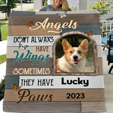Customized Pet Memorial Blankets - Personalized Cozy Blanket with Pet Photo,Name and Year - A Meaning Gift For Pet Owners,Pet Lovers
