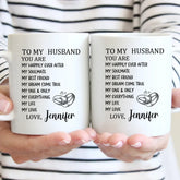 Customized Mugs to Express Love - Personalized Nickname and Name Love Letter Mug - A Gift For Girlfriend,Boyfriend,Wife,Husband
