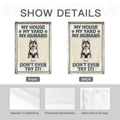 Customized Pet Pattern Flag - Personalized Decorative Garden Flags with Pet Breed Image and Name - A Gift For Dog Owners,Dog Lovers