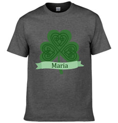 Customized St. Patrick's Day T-shirt - Personalized Name Green Clover Lucky Costume - A Gift For Friend,Family,Roommates,BFF