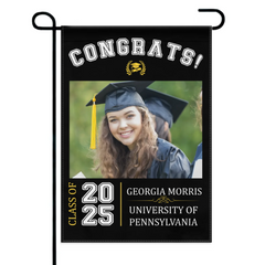 Graduation Celebration - Graduation Gift - Personalized Custom Photo Flag