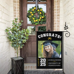 Graduation Celebration - Graduation Gift - Personalized Custom Photo Flag