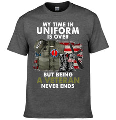 Custom Veterans Honor T-shirt - Personalized Logo and Name Classic Military Gear Printed Apparel - A Gift For Veteran,Family,Dad,Grandfather