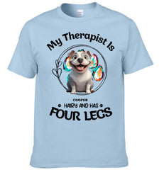 Customized Puppy Themed T-shirt - Personalized Puppy Pattern and Name Pet Memorial Clothes - A Gift For Dog Lovers,Dog Owners