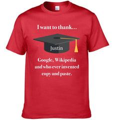 Customized Graduation T-shirts - Personalized Name Fun Graduation Text Clothing - Gift For Friend,Graduate,BFF,Roommate