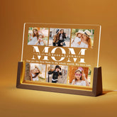 Personalized Custom Photos Picture Frame with LED, Valentines Day Gifts for Mom