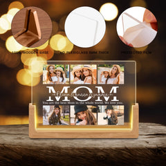 Cadre photo personnalisé avec LED, cadeaux de Saint-Valentin pour maman