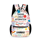 Teacher Daily Affirmation - Personalized Backpack