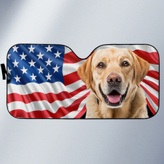 Custom Photo Dog & Cat Personalized Custom Auto Windshield Sunshade, Car Window Protector - Gift For Pet Owners, Pet Lovers