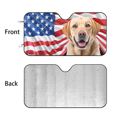 Custom Photo Dog & Cat Personalized Custom Auto Windshield Sunshade, Car Window Protector - Gift For Pet Owners, Pet Lovers