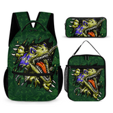 Dinosaur Adventure-Personalized Name Customized Anime Dinosaur Backpack - Opening Season Gift for Kids