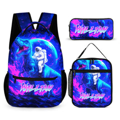 Lunar Dinosaur Name Custom Personalized Backpack - Personalized School Season Gifts for Kids