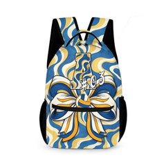 Ball Bow Initials Customized Backpack - A Great Gift For Your Child To Start The School Season!