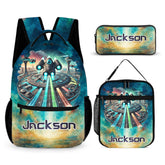 Future Technology Customized Backpack - Personalized Name