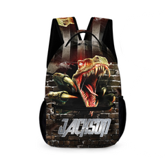 Jurassic Dinosaur Custom Backpack - Personalized Name - Dinosaur Enthusiast Gift