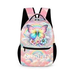 Rainbow Butterfly - Personalized Backpack|Back-to-School Gift