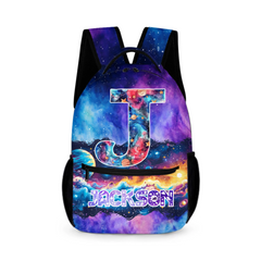 Splendid Milky Way Galaxy Customized Schoolbag - Personalized Initial and Name Backpack - Back-to-school Season