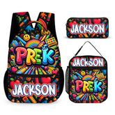 Colorful graffiti Backpack - Personalized School Backpack with Name - School Season Gift