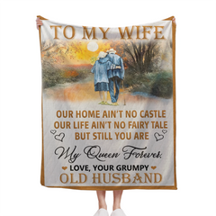 To My Wife Customized Blanket - Personalized Text - Memorial Day Gift