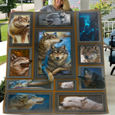 🐺The King Of Grassland Customized Blanket - Gift For Wolf Lovers