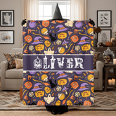 Halloween blanket mockup