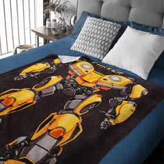 Custom Robot Blanket - Personalized Transformer Style Throw - Gift for Kids Boys Girls