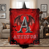 Halloween blanket mockup