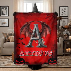 Halloween blanket mockup