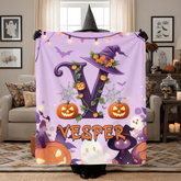 Halloween blanket mockup
