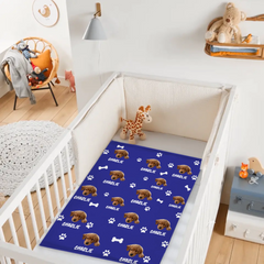 Personalized Name Picture Custom Pet Memorial Blanket - Personalized Custom Pet Photo Names - Gifts for Dog Lovers