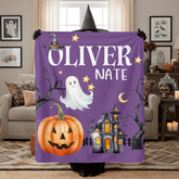 Halloween blanket mockup