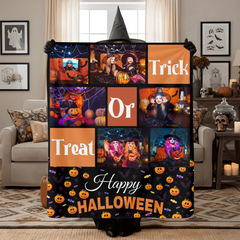 Halloween blanket mockup